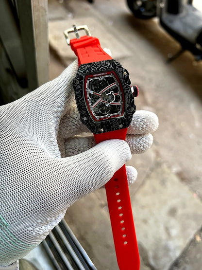 Richard Mille RM 67 01 Nadal Carbon Skeleton Dial Red Black Variants