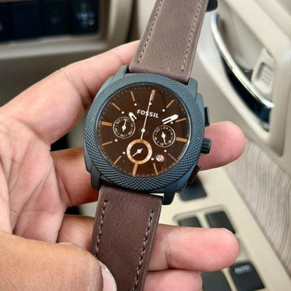 FossIL CHRONO BROWN BLACK BROWN BELT