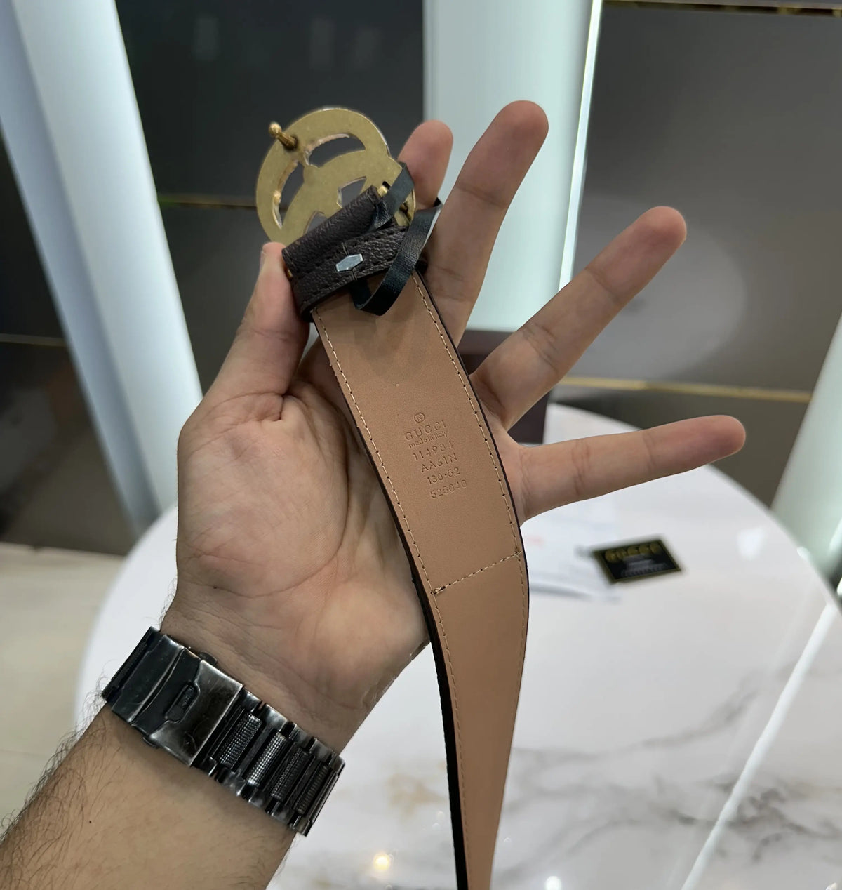 Gucc I Snake Gold Premium Imported Belt