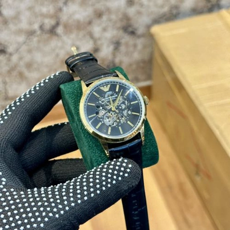 Empori_o Armani Skeleton Black Gold ( 039 )