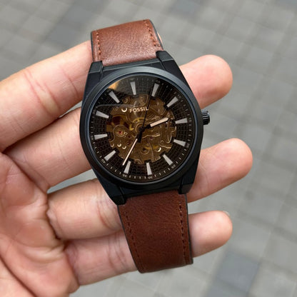Fossi l Everett Leather Automatic