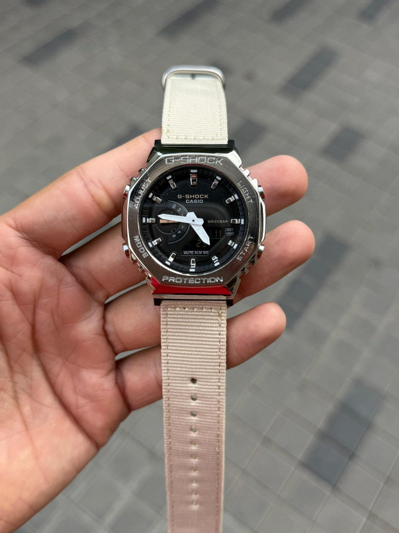 Casi o G shock Gm 2100 Fabric Cream