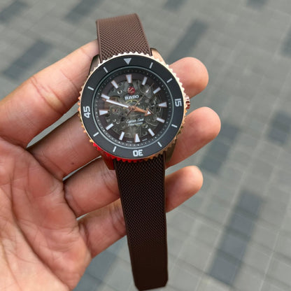 Rad o Captain Cook Automatic Brown