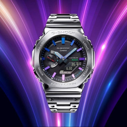 Casi o G shock GM2100 Silver Rainbow