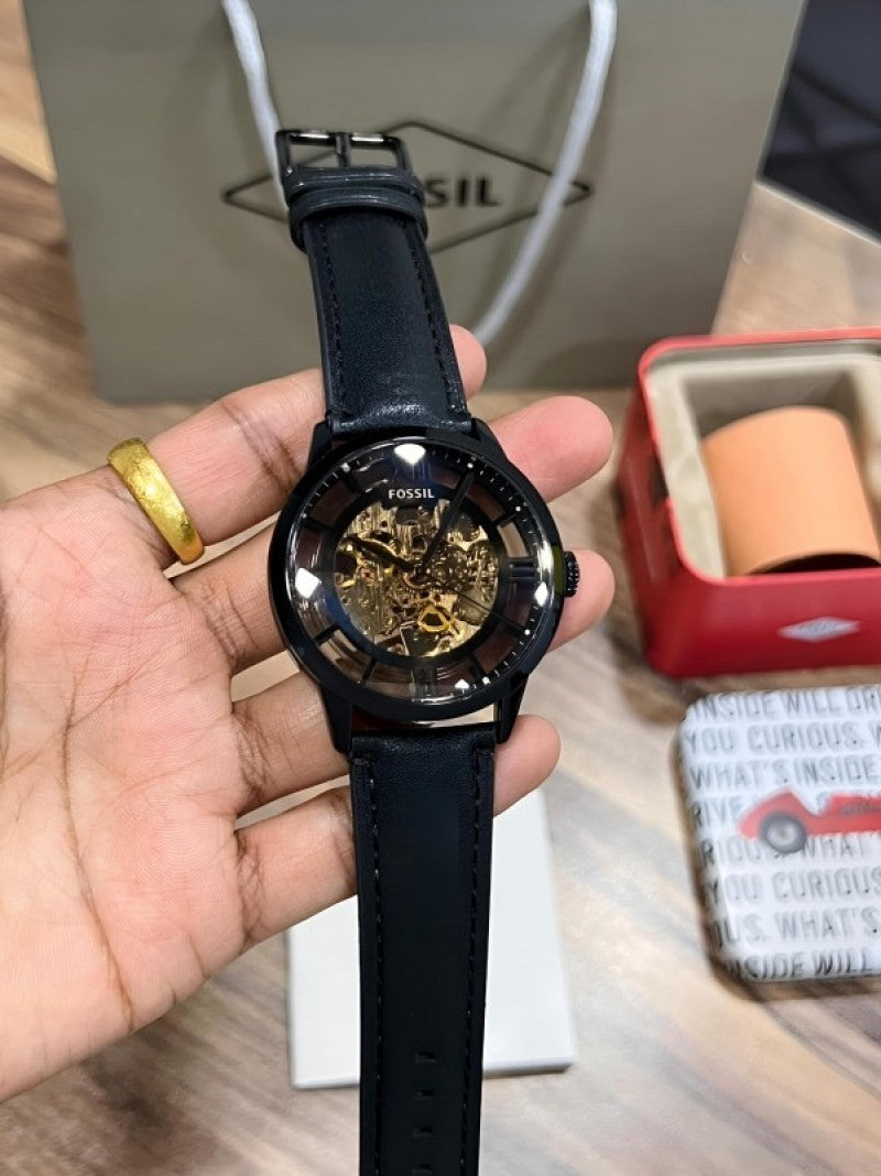 Fossi l Townsman Black Leather
