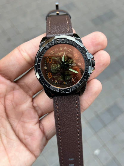 Fossi l Bronson Leather Automatic Digit