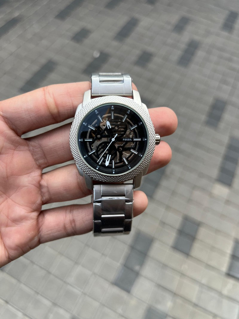 Fossi l Me3080 Modern Machine Silver Black