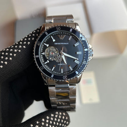 Emporio Arman i Automatic Crown AAA Silver Black