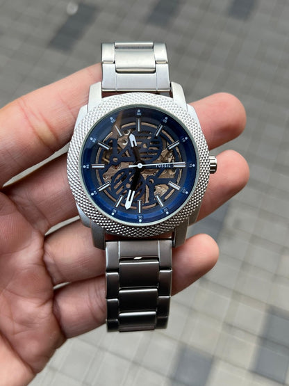 Fossi l Me3080 Modern Machine Silver Blue