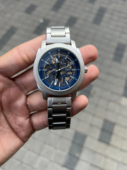 Fossi l Me3080 Modern Machine Silver Blue