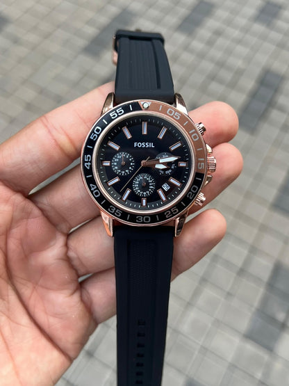 Fossi l Bannon Chronograph Rose gold