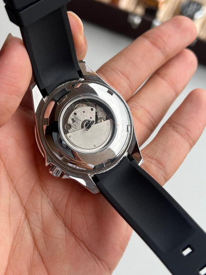 Seik o Automatic Silver Black