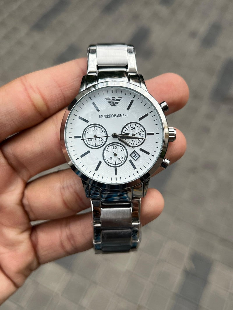 Emporio Arman i Silver White