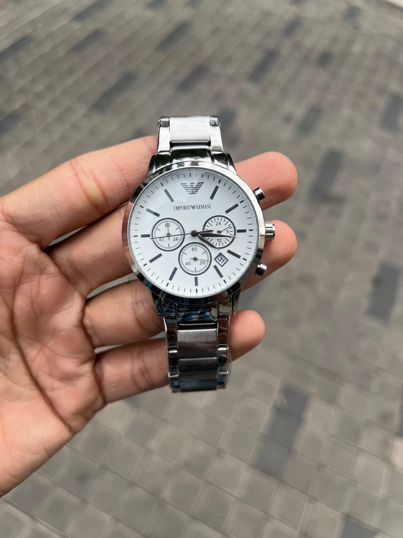 Emporio Arman i Silver White