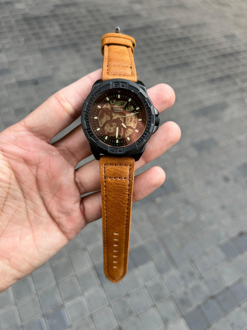 Fossi l Bronson Automatic TAN Leather