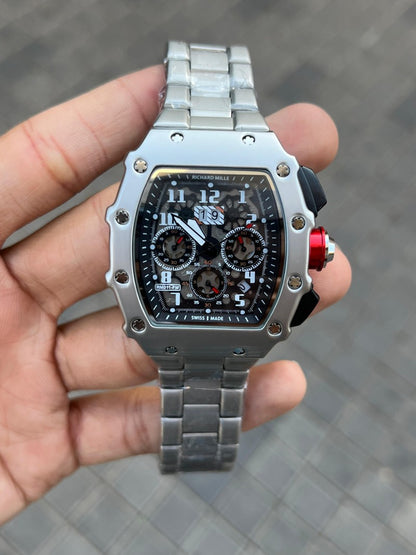 Richard Mill e Silver Black Chronograph