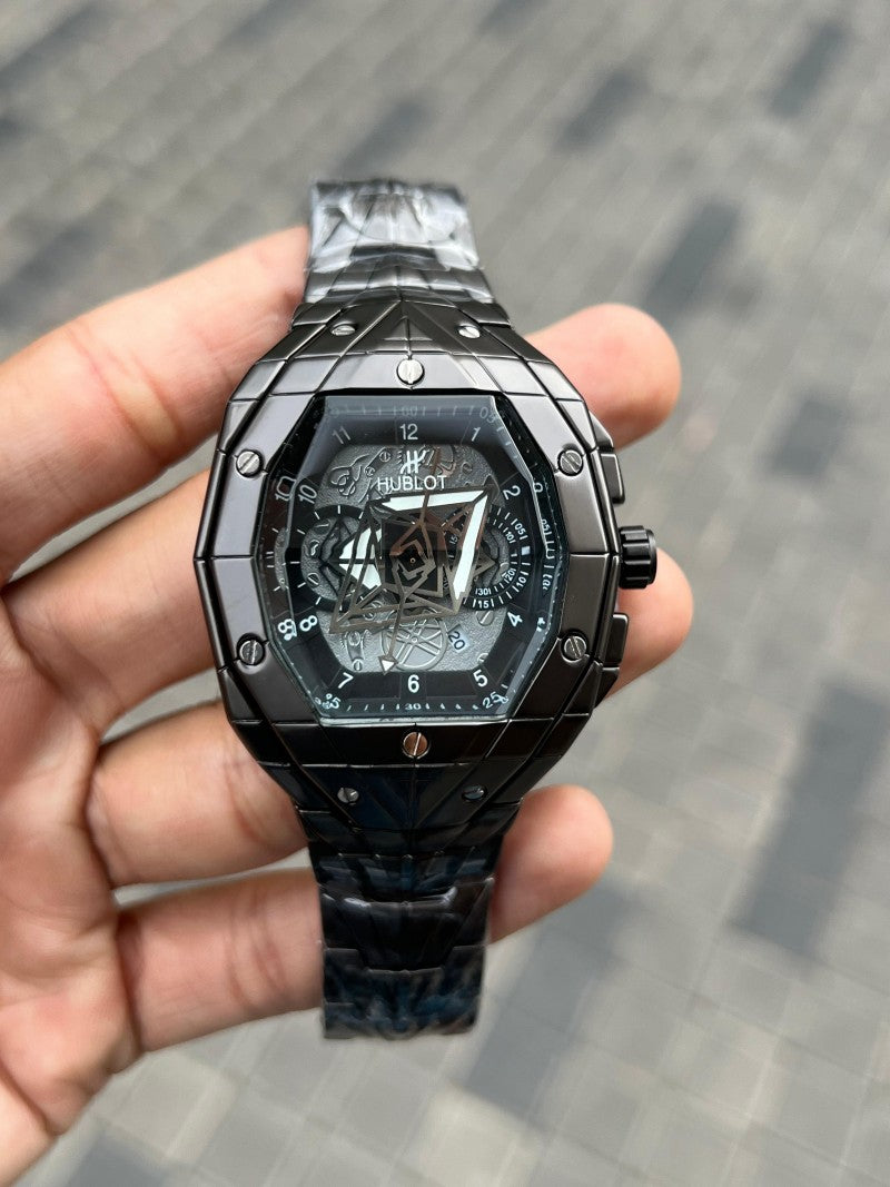 Hublo t Big Bang Sang Bleu Chain Black