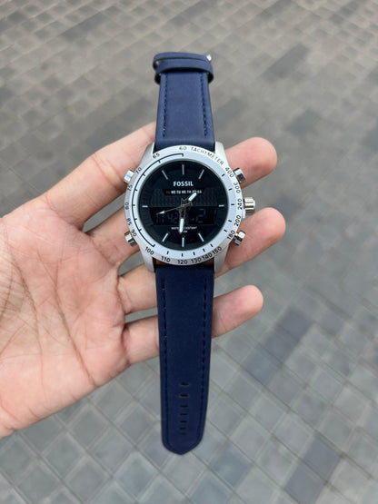 Fossi l Dual Time Blue