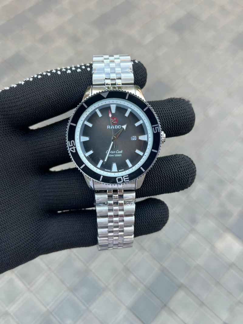 Rad o Captain Cook Silver Black