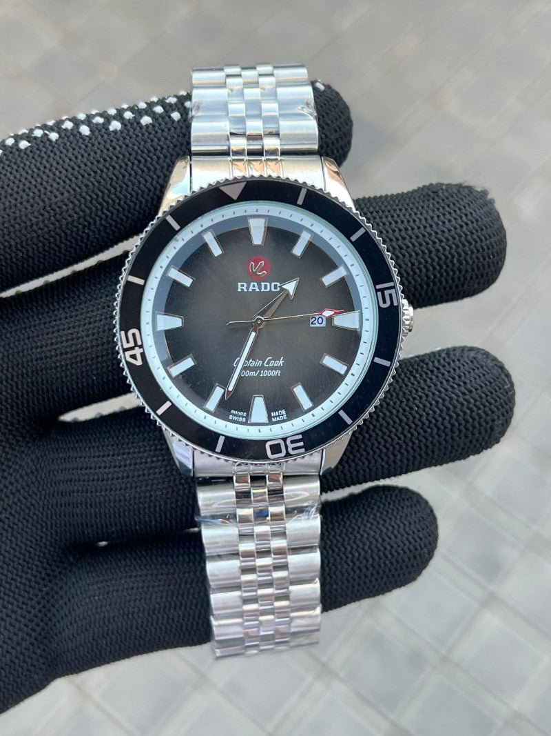 Rad o Captain Cook Silver Black