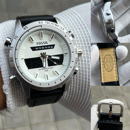 Fossi l Dual Time Black