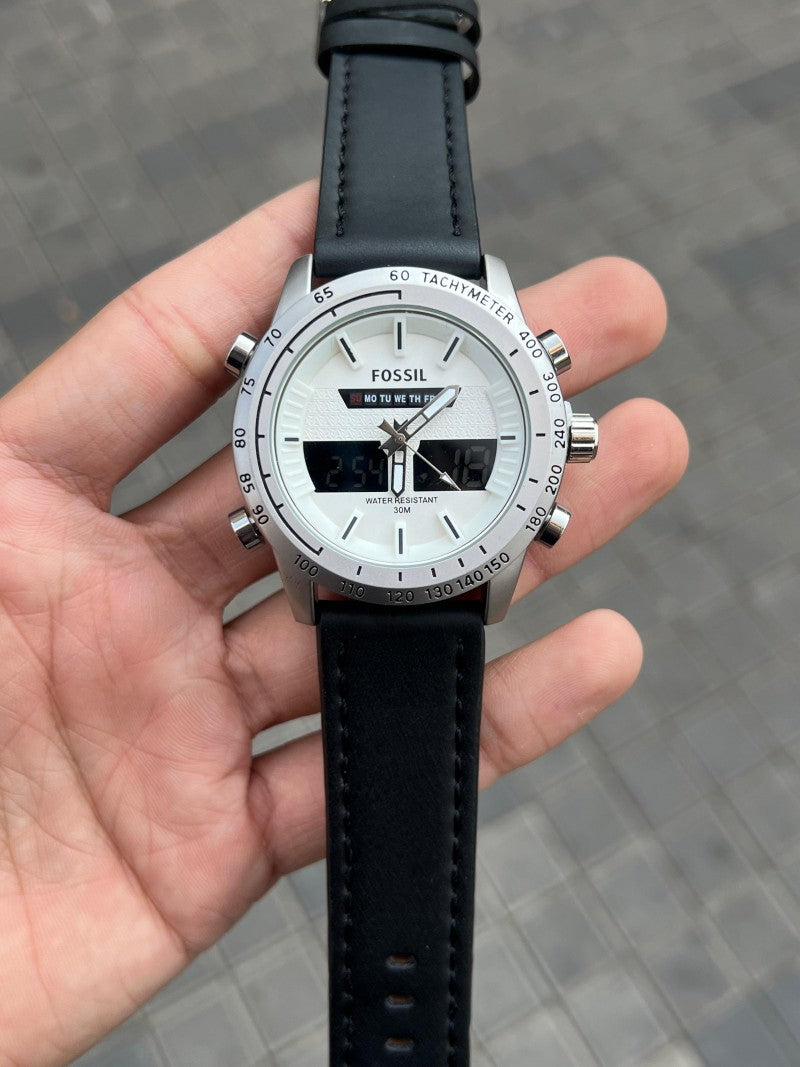 Fossi l Dual Time Black