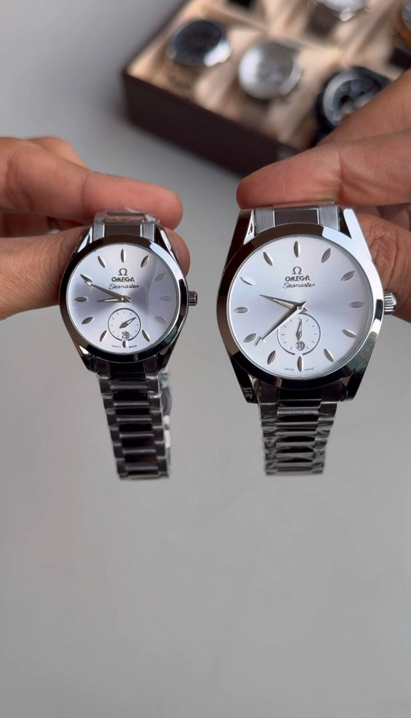 Omeg a Couple Full Silver