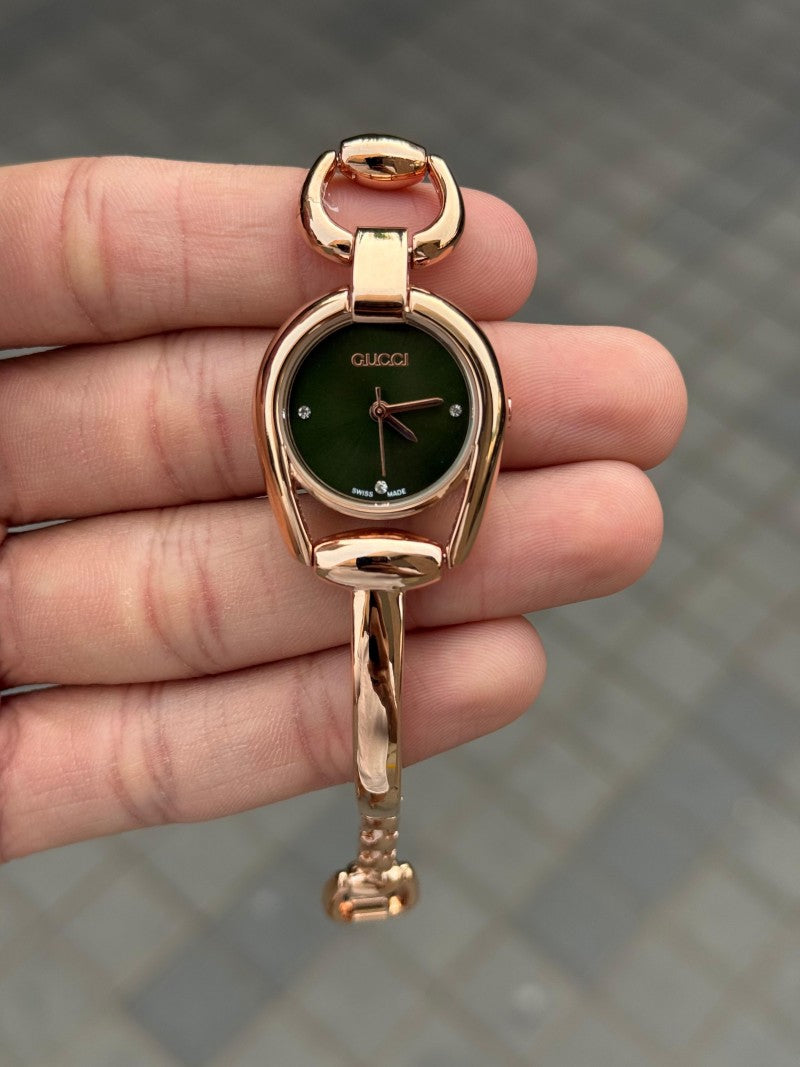 Gucc i Horsebit Women s Rose Green