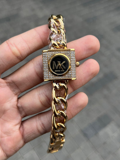Michael kor s Chain Lock Women s Gold Black