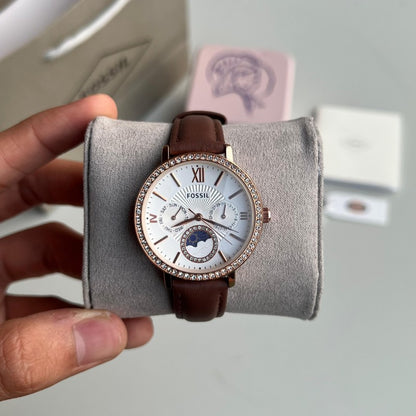 Fossi l Leather Women s Brown