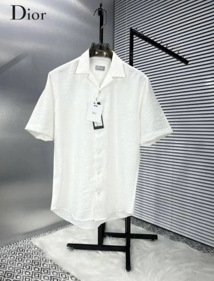 Dio_r Turkey Imported Very Premium Self Printed Half Shirt With Og BoX & Bag (DN 536)