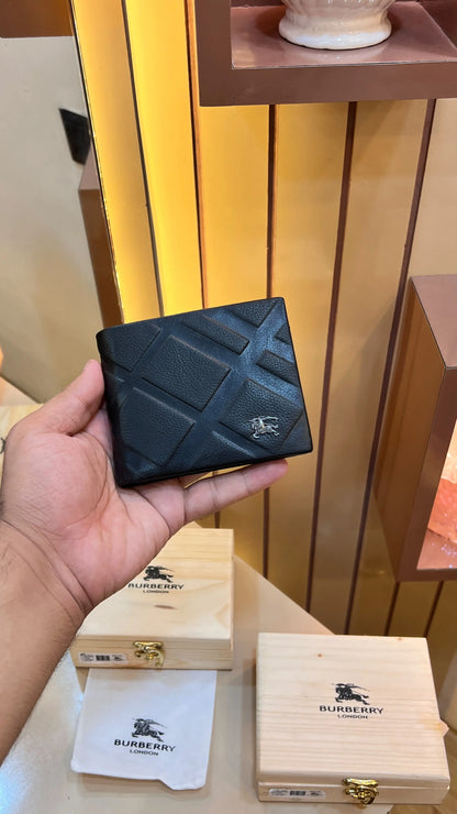 BB BURBERRY PREMIUM QUALITY IMP LEATHER WALLET WITH OG BOX