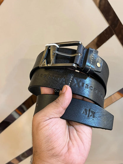 AX ARMANI EXCHANGE PREMIUM QUALITY IMP LEATHER BELTS WITH OG BOX AX-125