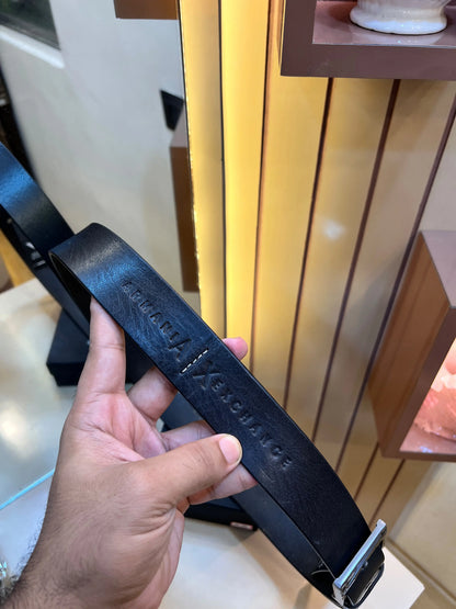 AX ARMANI EXCHANGE PREMIUM QUALITY IMP LEATHER BELTS WITH OG BOX AX-125