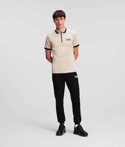 Karl Lagerfled Beige Imported Polo T-Shirt