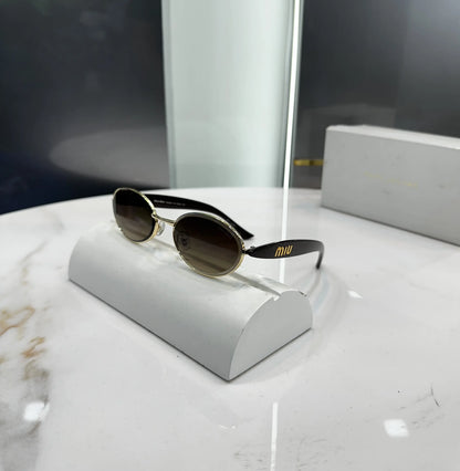 Miu Miu Gold Brown Premium Shades 011