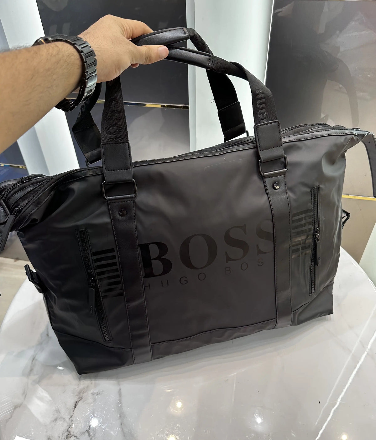 Hugo Bos s Luxury Imported Duffel Bag Bs1008