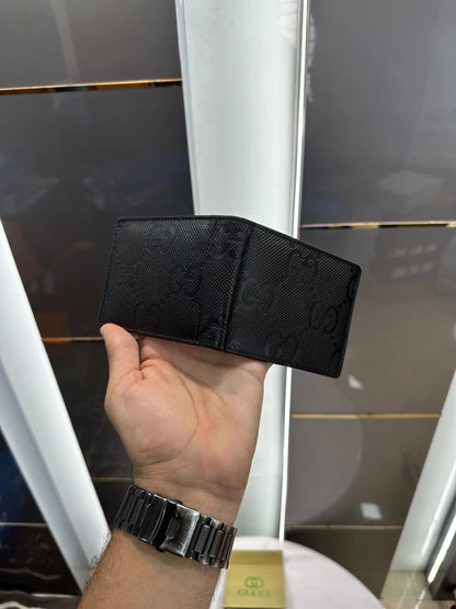 Gucc i Black Monogram Premium Wallet 3882