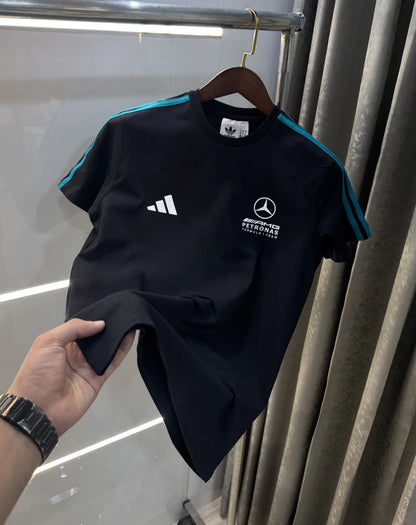 Adidas Black Printed Premium Classic T-Shirt