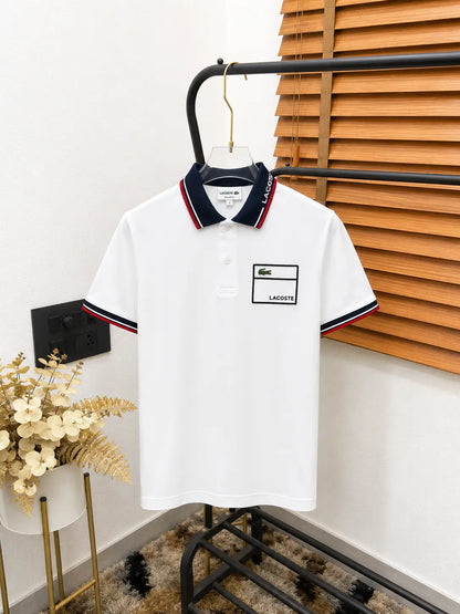 Lacost_e Printed Premium Polo T-shirt (DN 509)