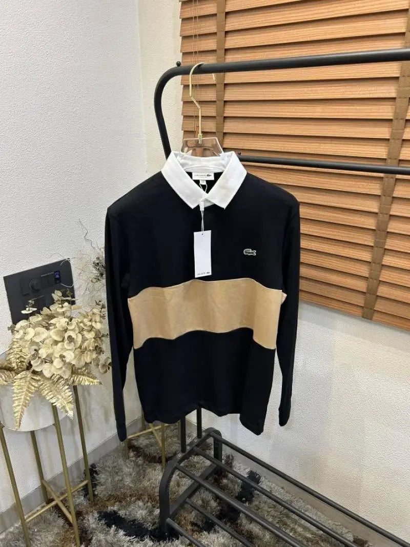 Lacost_e Very Premium Classic Full Sleeve Polo T-shirt (DN 501)