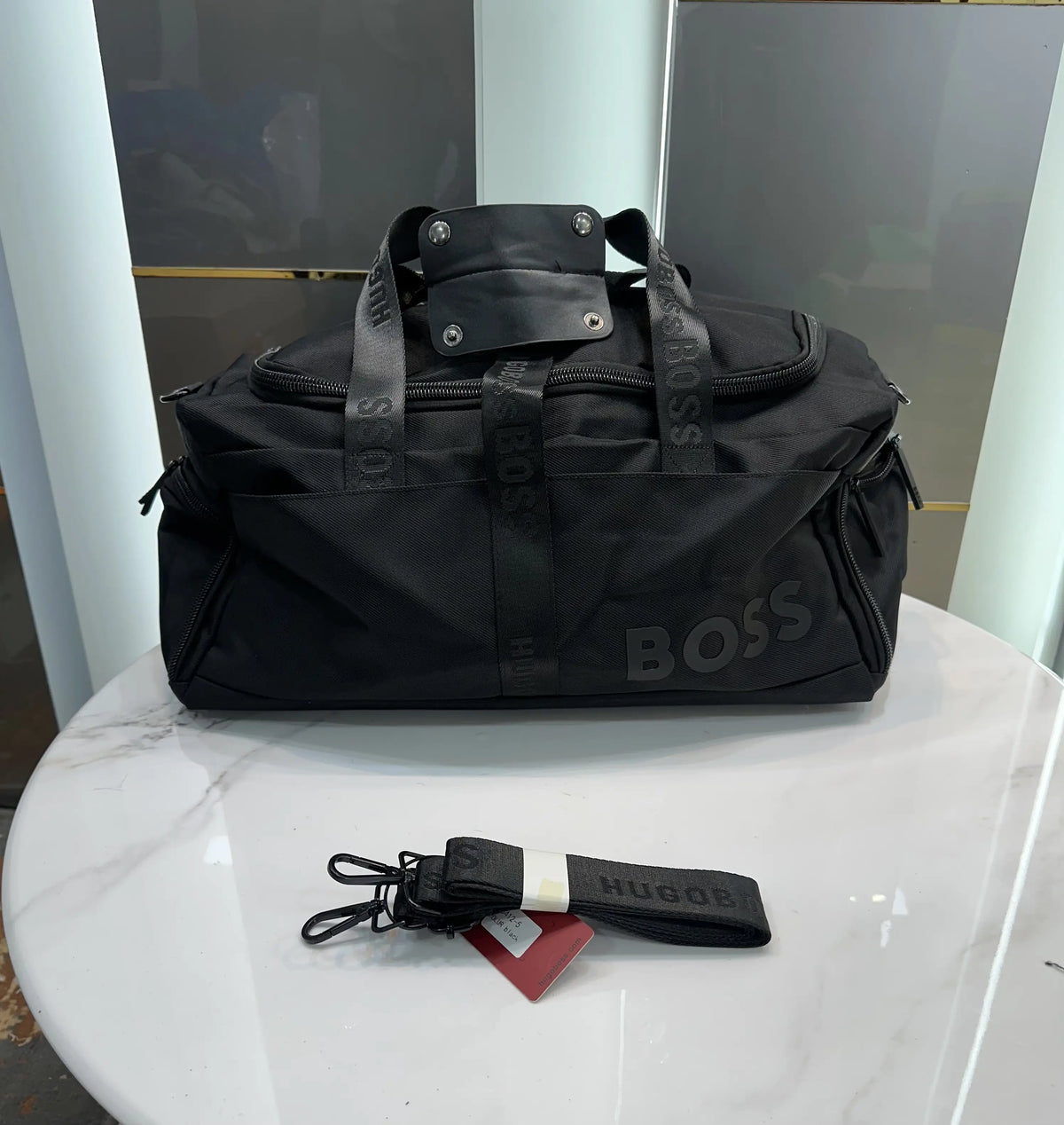 Hugo Bos s Luxury Imported Duffel Bag 18412B