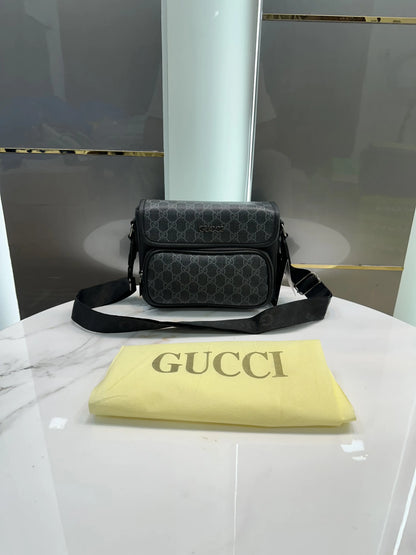 Gucci Monogram Premium Sling Bag Grey