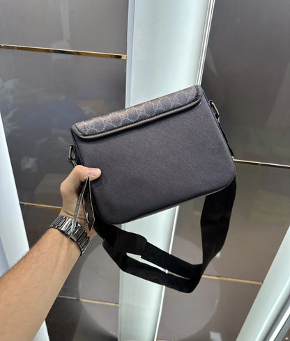 Gucci Monogram Premium Sling Bag Grey