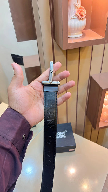 MONT BLANC IMP PREMIUM QUALITY EMBOSSED REVERSEABLE BELT WITH OG BOX