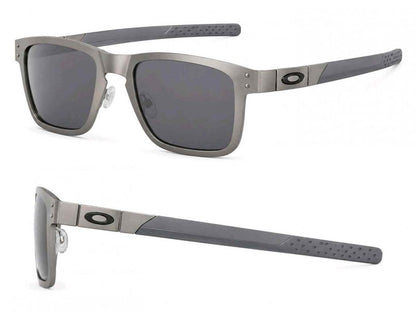 oakle-y silver gray metal fram