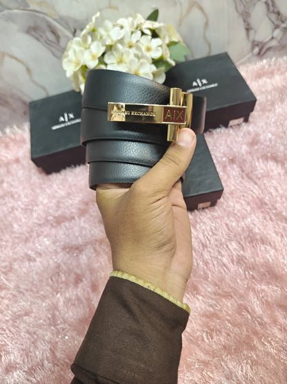 AX ARMANI EXCHANGE PREMIUM QUALITY IMP REVERSEABLE BELT WITH OG BOX