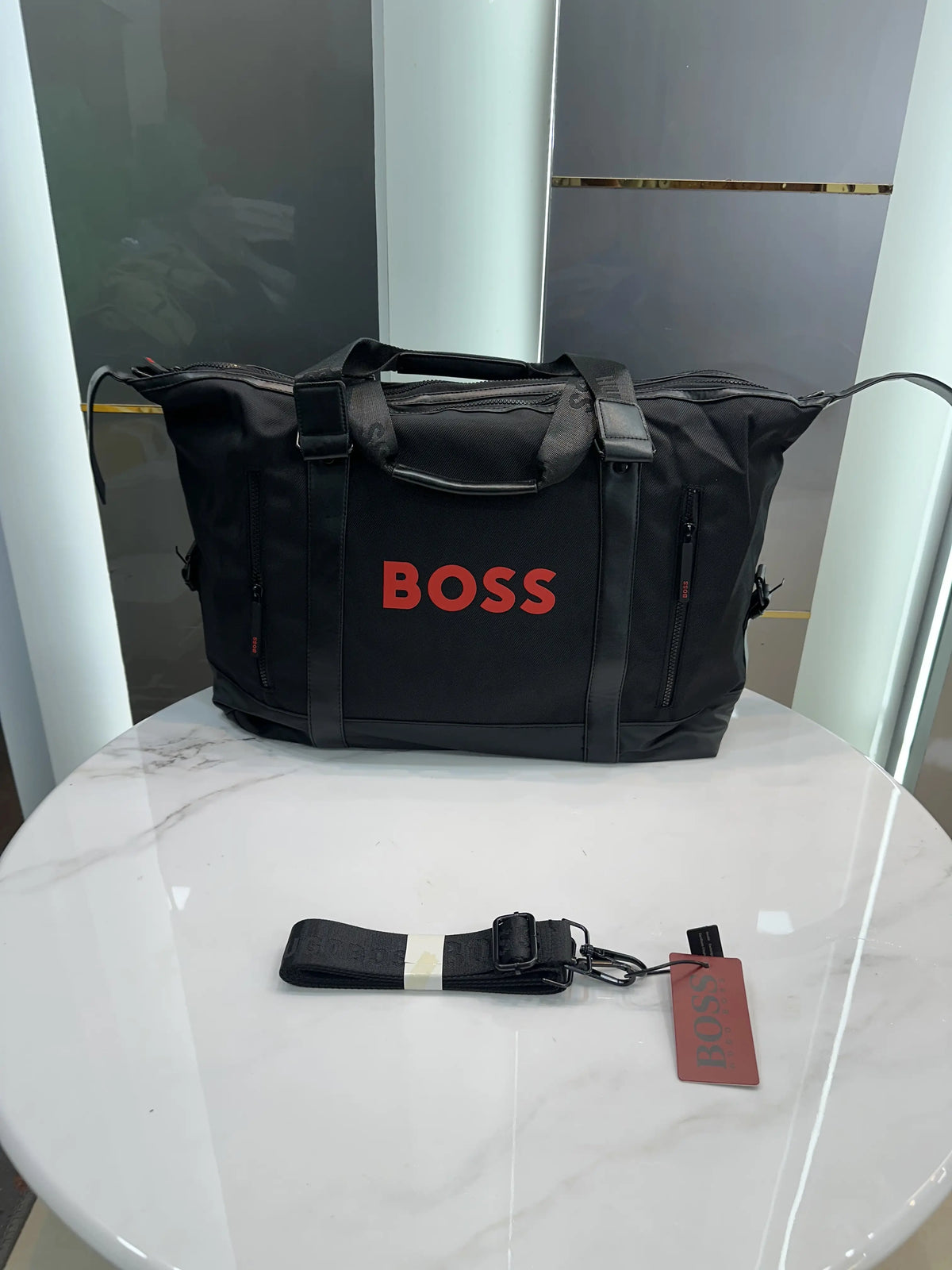Hugo Bos s Luxury Imported Duffel Bag 1008r