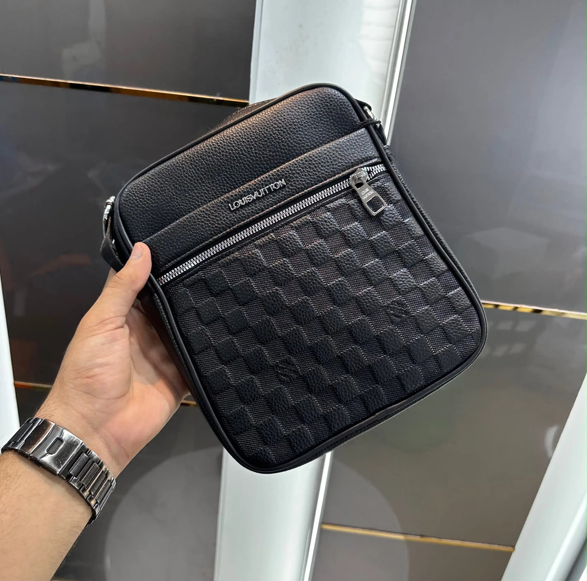 Louis Vuitto n Black Monogram Premium Sling Bag 2002