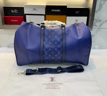 Louis Vuitto n Luxury Imported Duffel Bag Royal Blue 3567